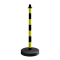 Plastic post |  40 mm, yellow/black | fillable base
